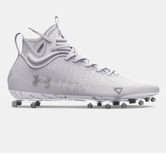 UNDER ARMOUR Spotlight Lux MC 2.0 Football Cleats | White, Silver
